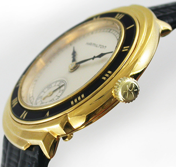 18k Gold Hamilton Spur 100th Anniversary Reissue - The Antique Watch ...